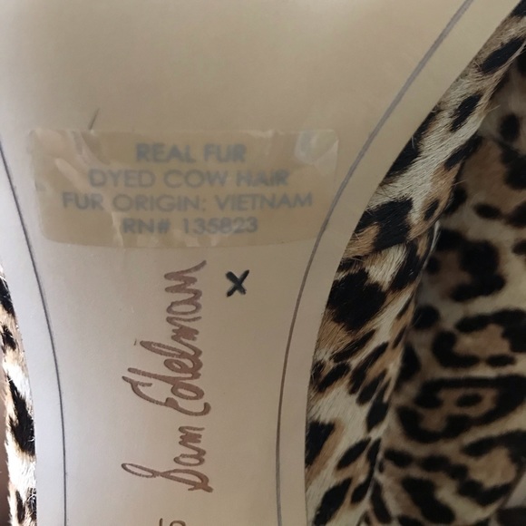 Sam Edelman Leopard Block Heels - Picture 8 of 9